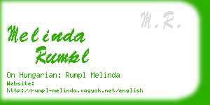 melinda rumpl business card